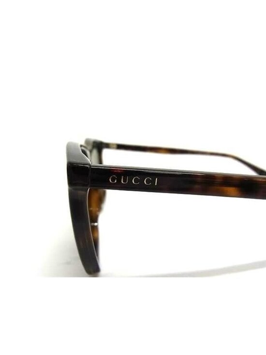 Gucci Sunglasses Brown Clear Green Acetate Tortoiseshell Style